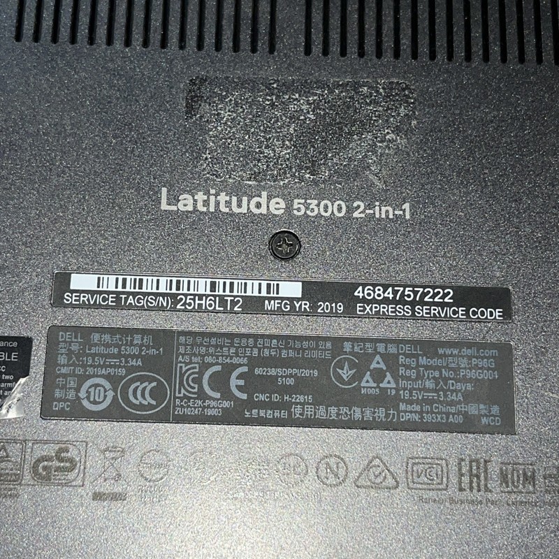 DELL LATITUDE 5300 2 IN 1 INTEL CORE I7-8665U 1.90GHZ 16GB RAM NO HD / TOUCH gallery