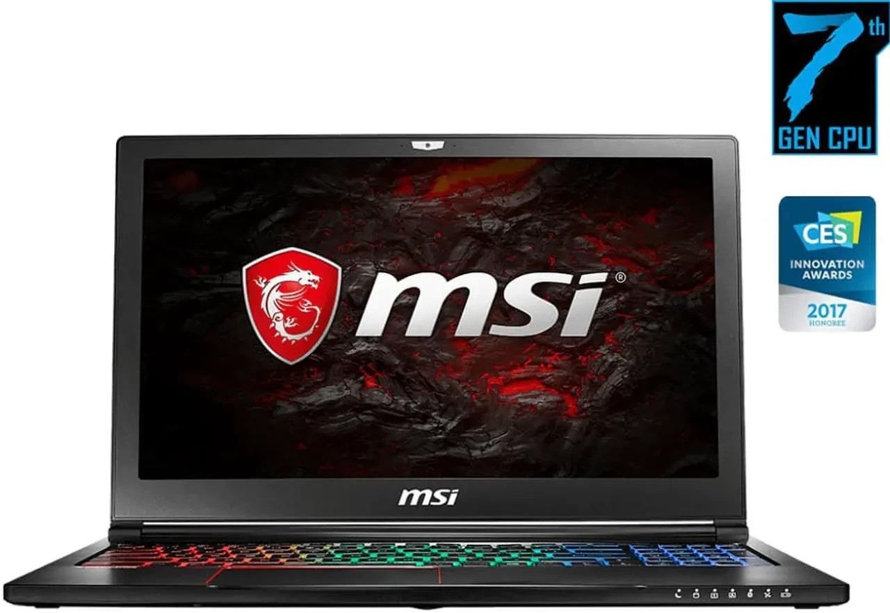 MSI GS63VR 15.6" I7-7700hq 32GB 2000GB + 2000GB NVIDIA Geforce GTX 1060 gallery