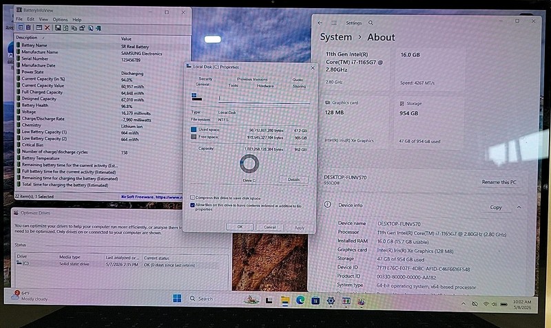 Samsung Galaxy Book Pro 360, Intel Core i7-1165G7, 16GB RAM, 1TB SSD, W11P *READ gallery
