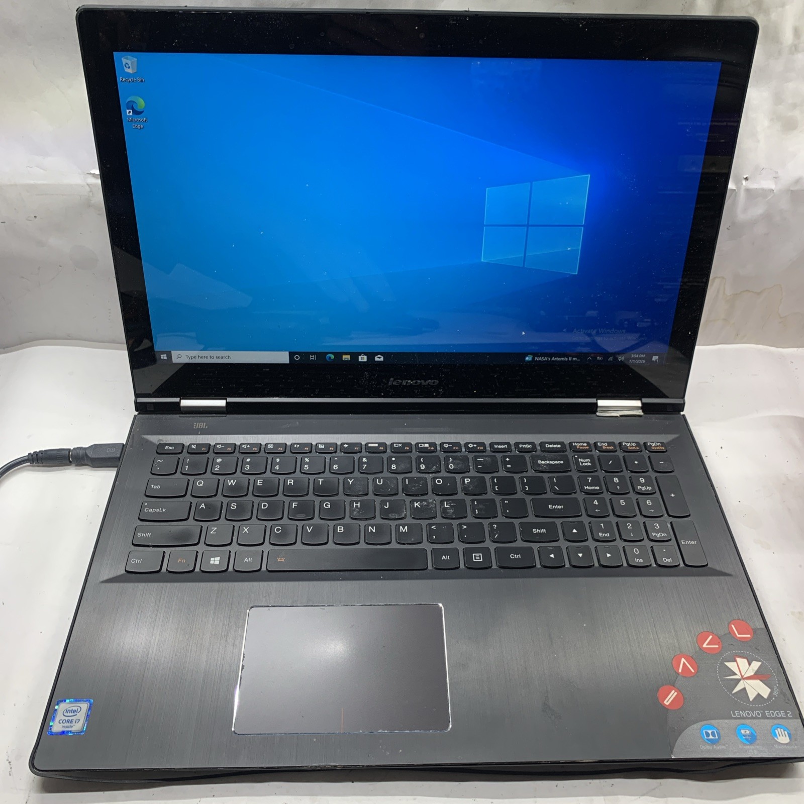 LENOVO EDGE 2 1580 FHD Touchscreen INTEL CORE I7-6500U 120GB 8GB NO OS - Read gallery