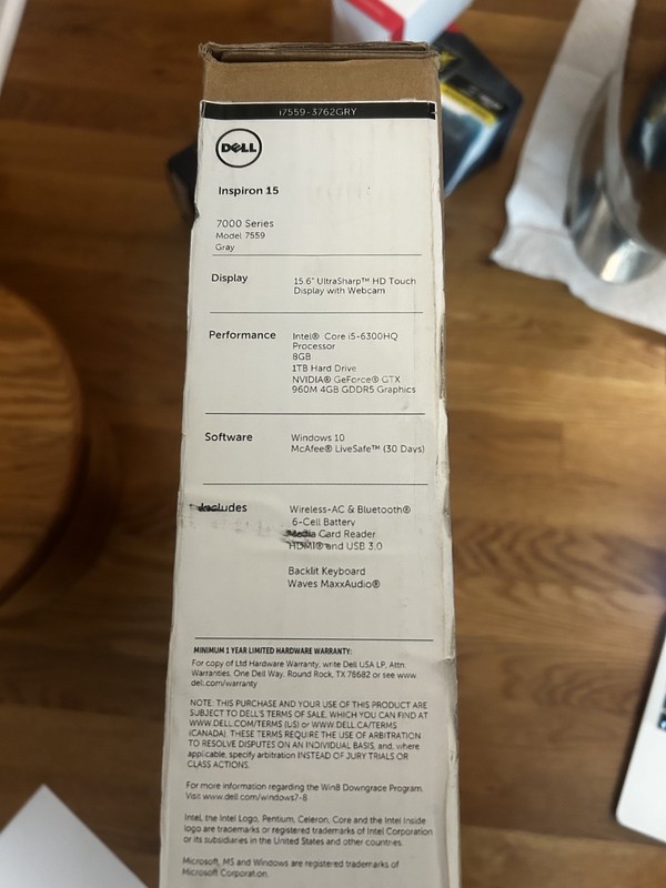 Dell Inspiron 15 7559 15" i5 Laptop i5-6300HQ NO SSD NO HDD Black and Red gallery