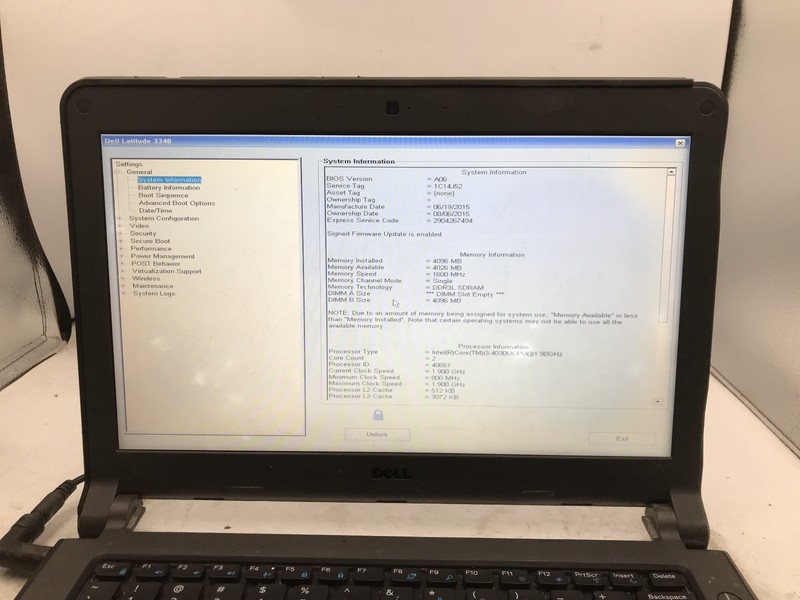 DELL LATITUDE 3340 - FOR PARTS/REPAIR - INTEL I3 4030U - NO RAM - READ DESC-BB gallery