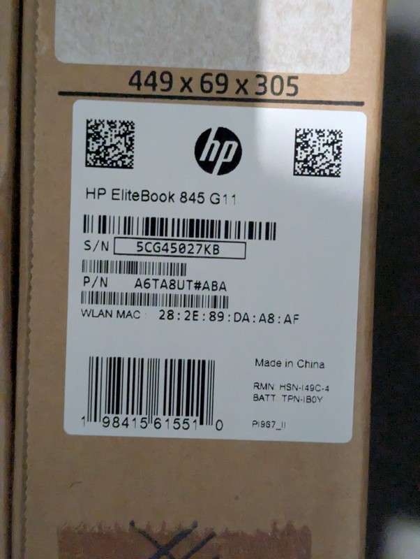 HP EliteBook 845 G11 Ryzen 7 PRO 8840U 16GB 512GB WIN11PRO -TOUCHSCREEN - BNIB gallery
