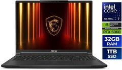 MSI Stealth 16 AI 16 in GeForce RTX 5060 GPU Intel Core Ultra7-255H 16GB RAM