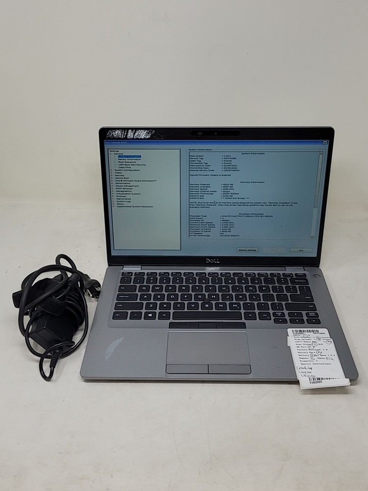 DELL LATITUDE 5410 Laptop Intel Core I7-10610U 8GB 512GB SEE NOTES