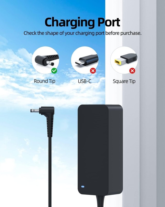65W 45W Charger Fit for Lenovo IdeaPad 1 1i 3 3i 5, Slim 1 3 5, Yoga 710 330, gallery