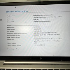 HP EliteBook 840 G8 Laptop Intel Core i7 1165G7 2.8GHZ 14″ NO RAM NO SSD