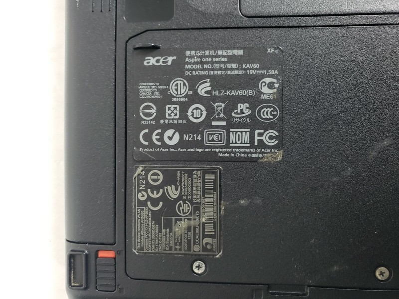 Blue Acer Aspire One with Charger - AS-IS for parts or repair gallery
