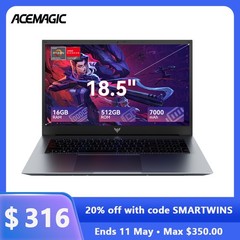 ACEMAGIC 18.5″ Laptop AMD R3 4300U 16GB DDR4 512GB SSD WIFI windows 11 Pro 1080P