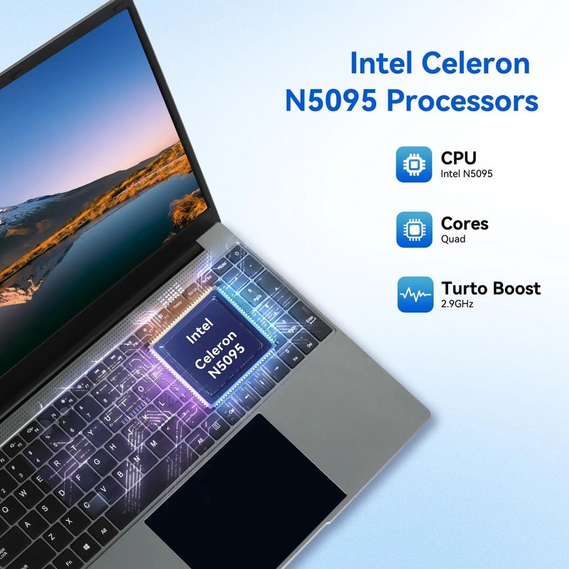 2026 Laptop Computer 15.6" 4-Core Intel CPU 16GB RAM 512GB Storage Office Win11 gallery