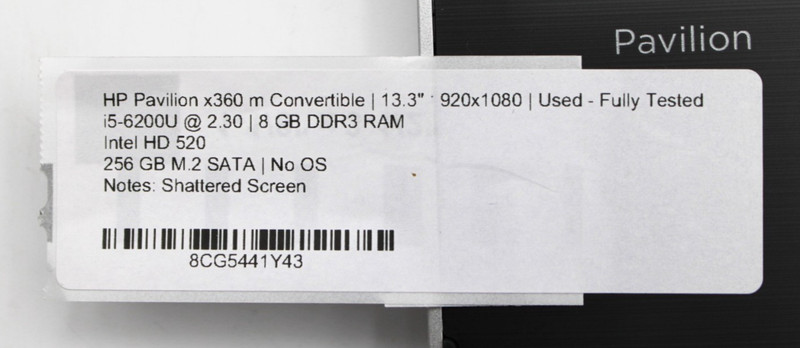 HP Pavilion x360m i5-6200U@2.3GHz 8GB DDR3 256GB M.2 SATA NO OS *USED/TESTED* gallery