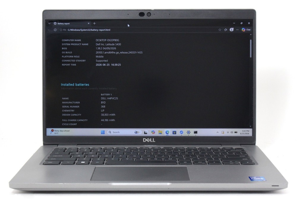 Dell Latitude 5430 14" 4.2GHz i7-1255U 512GB SSD 16GB RAM Win 11 Pro ; 6184128