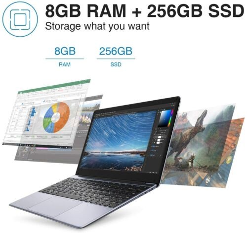 CHUWI 14.1'' FHD Laptop - Intel Celeron N4020 with 8GB Memory - 256GB SSD gallery