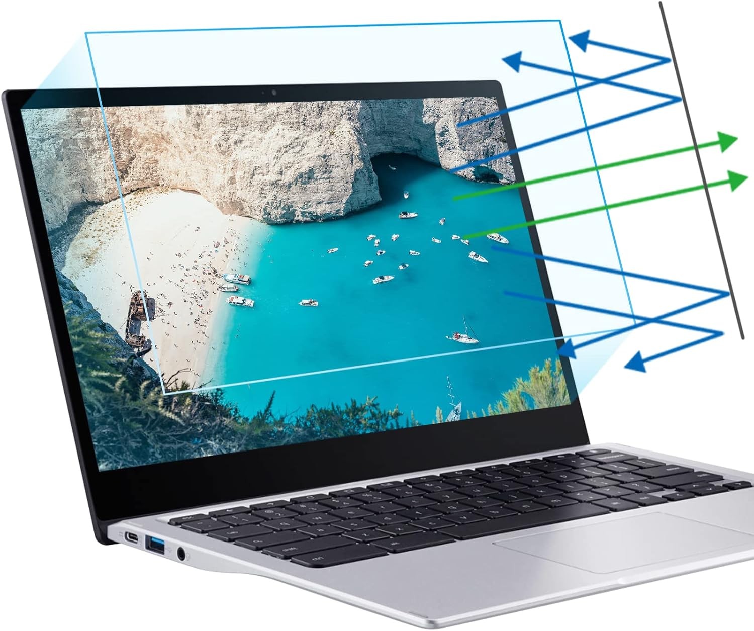 14" Laptop Screen Protector, Anti Blue Light, 2-Pack for Acer Swift X/Spin 5 gallery