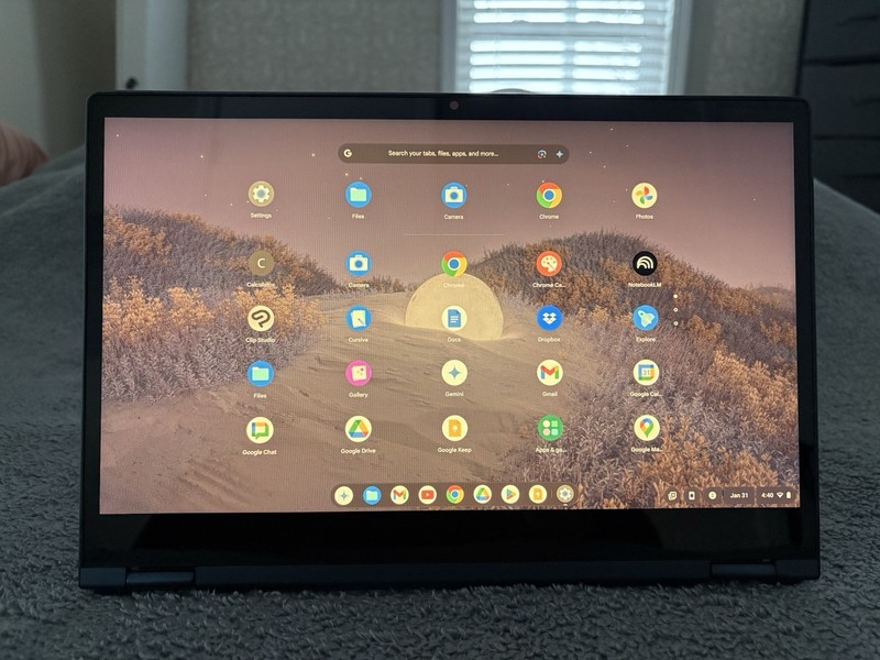 Lenovo Flex 5 Chromebook 13” Touchscreen Laptop Intel Core i3 Chrome OS Blue gallery