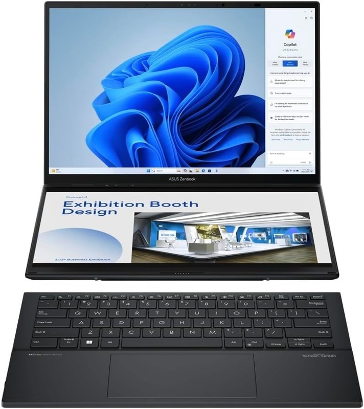 NEW ASUS Zenbook Duo Dual AI Powered 2-in-1 14" OLED TOUCH Ultra 9-185H 32GB 2TB gallery