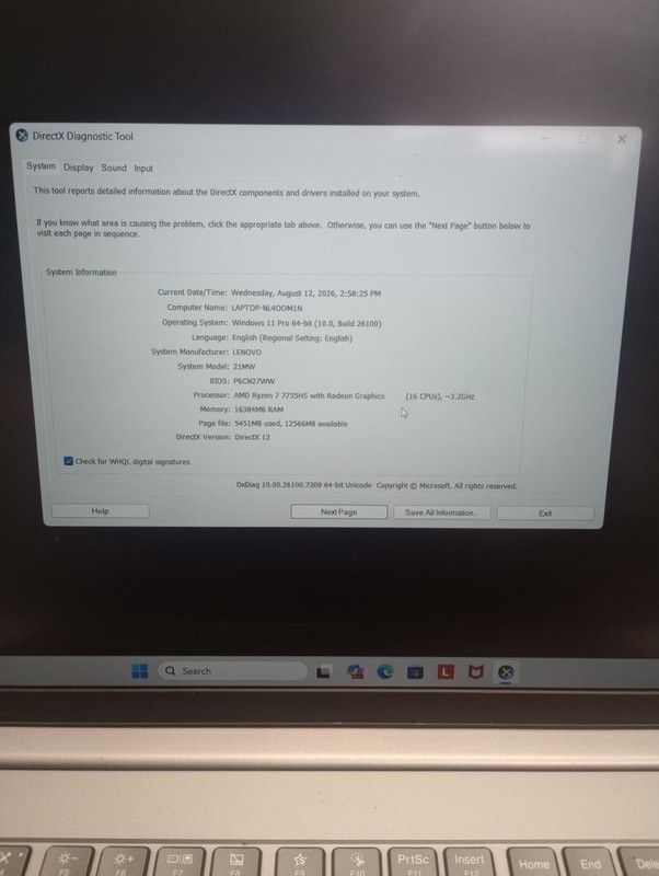 LENOVO THINKBOOK 16 G7 ARP WIN11 16GBRAM 512GBSSD W/CHARGER (P08038519) gallery