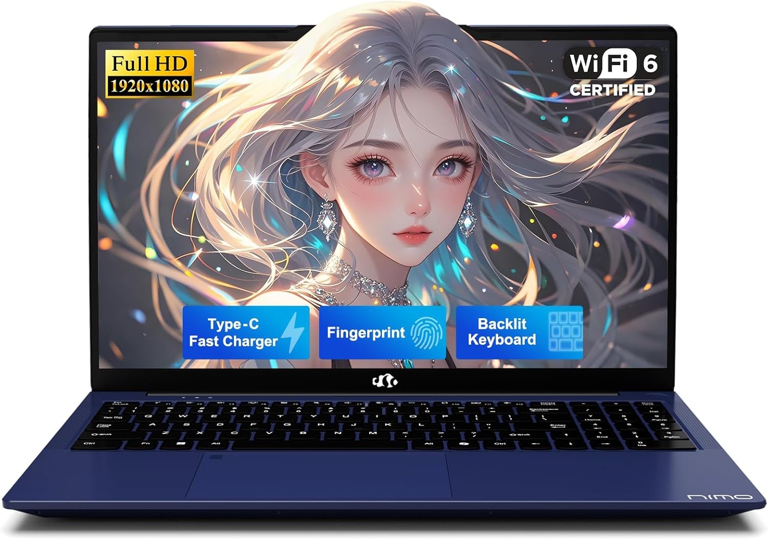 NIMO 15.6" IPS FHD-Student-Laptop 4GB RAM 128GB SSD Intel N150(Beat to i3-10110U gallery