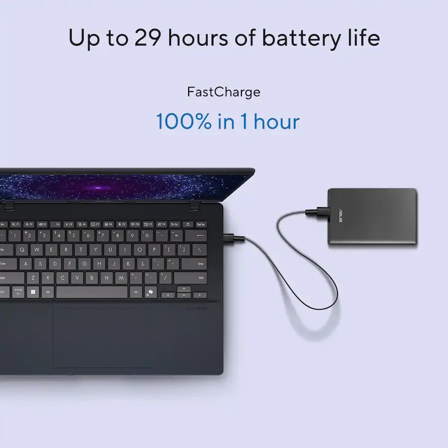 ASUS Vivobook 14 Copilot+ PC 14 inch lightweight AI Laptop up to 29 hr battery