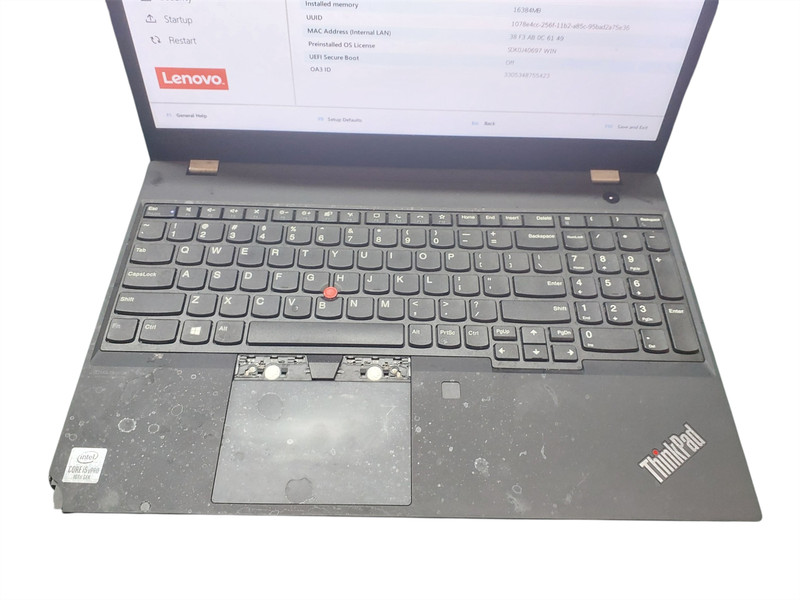 Lenovo Tinkpad T15 Gen 1 Intel Core i5-10210U 16GB RAM 512GB Nvme NO OS gallery
