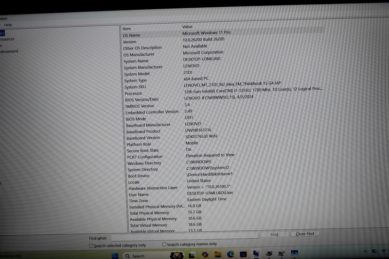 15.6"Lenovo iDea ThinkBook 15 G4 IAP i7-1255U RAM 16GB NVMe 512GB/Keyboard issue gallery