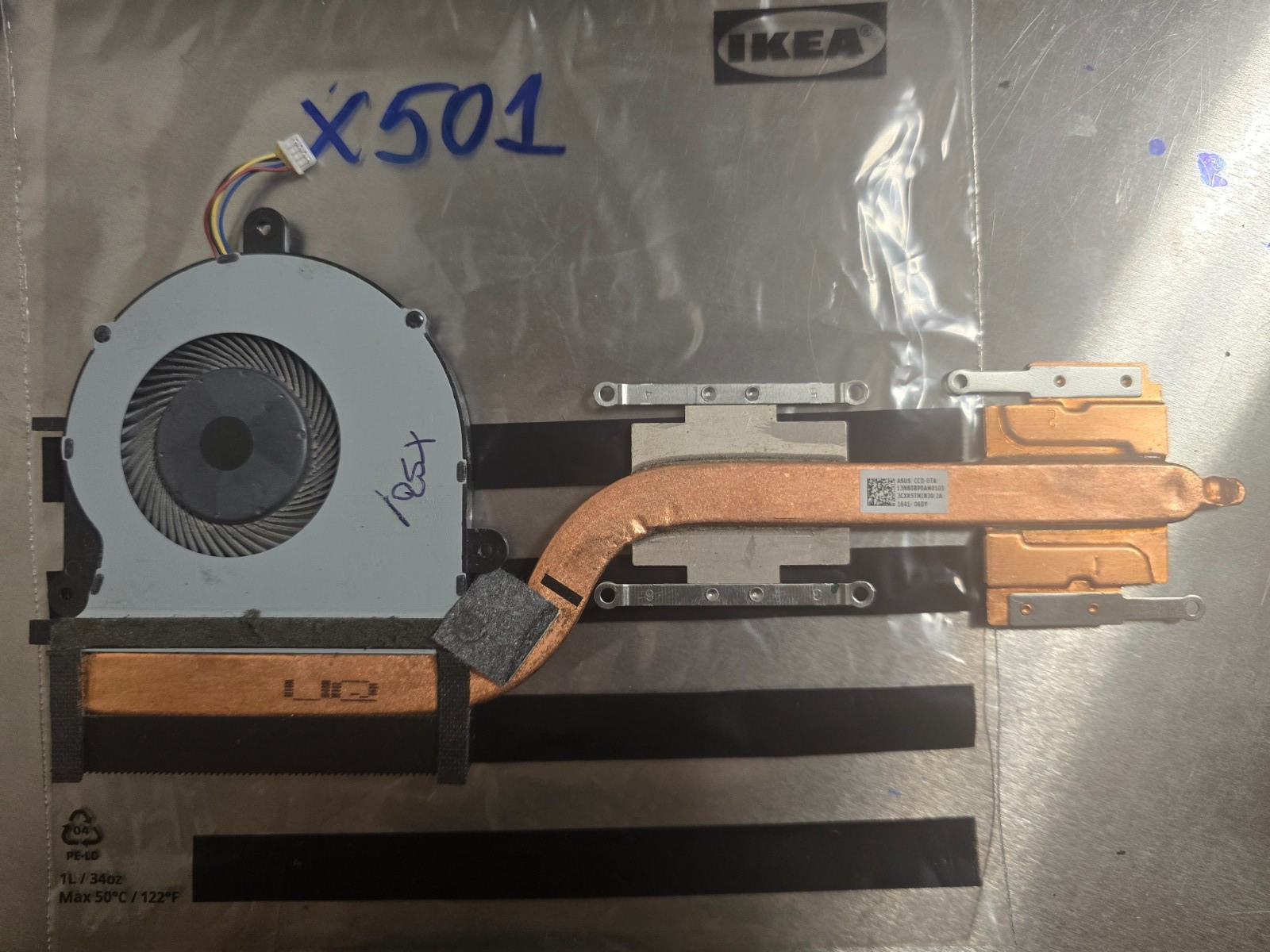 ASUS X501 K501 HEATSINK FAN 13NB0BP0AM0101 gallery