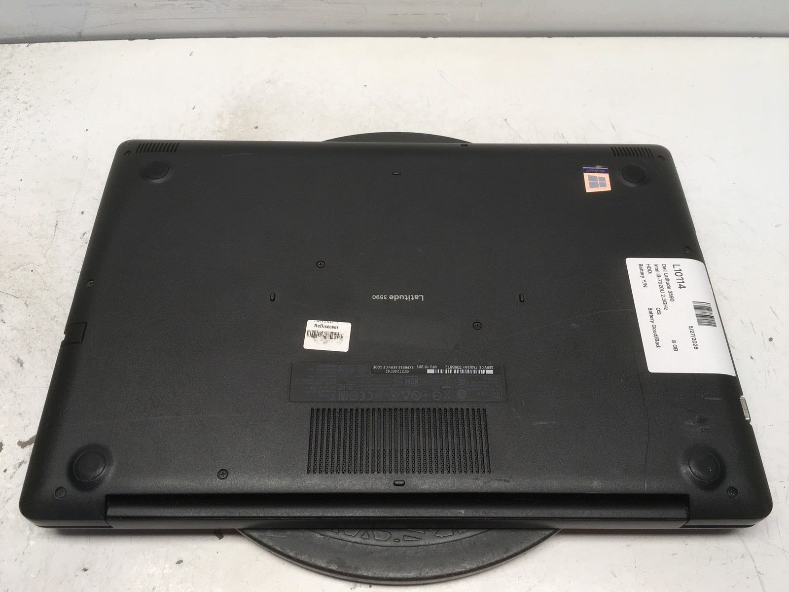 Dell Latitude 3590 Intel i3-7020U 2.3GHz 8 GB NO HDD No Batt gallery