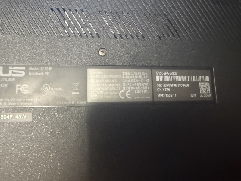 Asus Vivobook Go 15.6” FHD Slim Laptop Ryzen 3 7320U 8GB/128GB/USB-C - *read* gallery