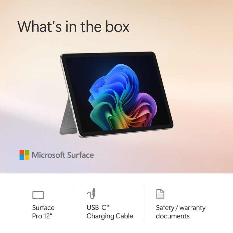 Microsoft Surface Pro Copilot+ PC 12" Snapdragon X Plus 16GB RAM 256GB UFS gallery