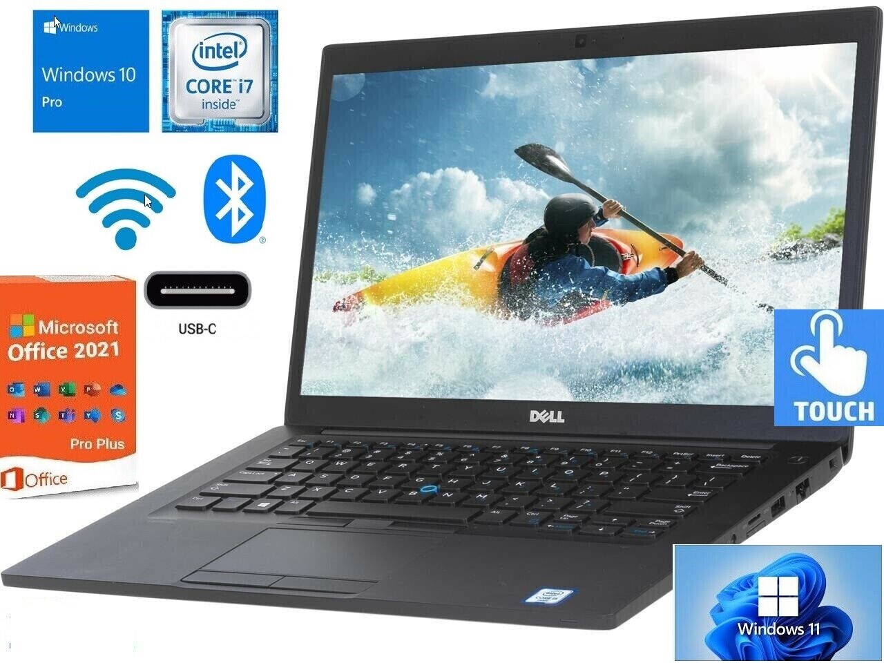 Dell Latitude 7290 Laptop 12.5" Quad i7 Touch up to 32GB RAM & 2TB SSD Win10/11P gallery