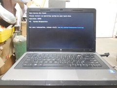 3 LAPTOPS LOT HP,ASUS,TOSHIBA.TESTED FOR POWER UP ONLY .