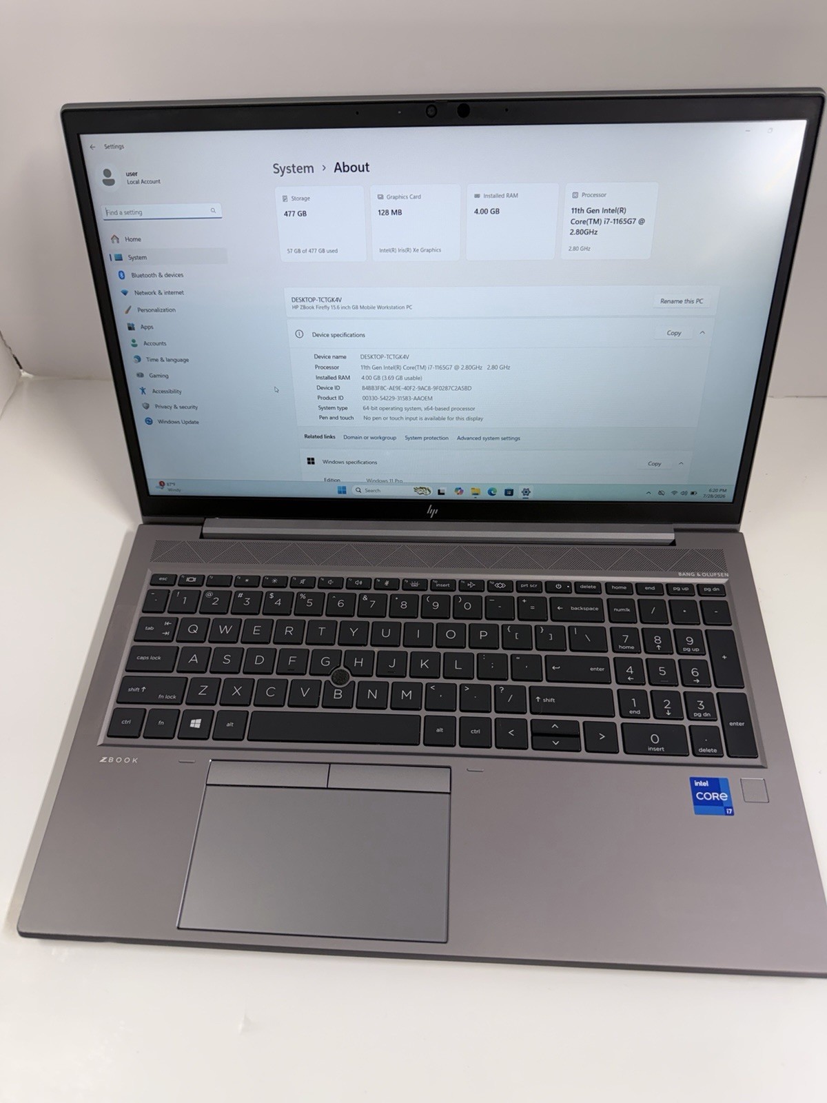 HP ZBook Firefly 15 G8 Mobile Workstation i7-1165G7 16GB RAM 512GB NVMe gallery