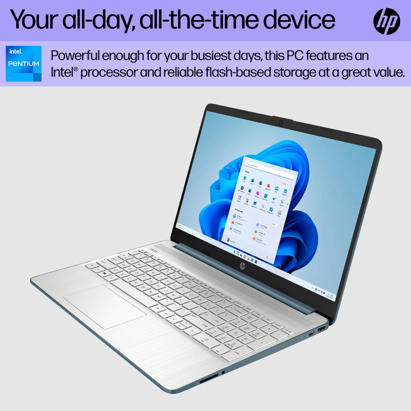 HP Laptop Notebook 15.6" Intel Pentium N5030 8GB RAM 256GB SSD Office 2024 Pro gallery