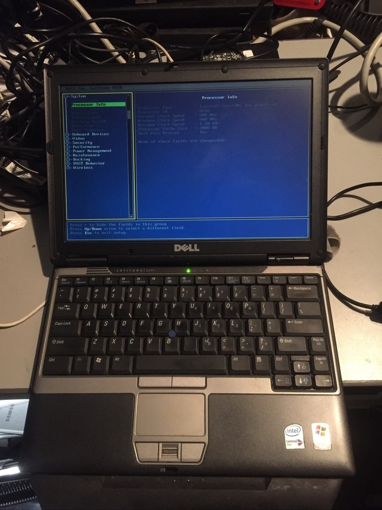 Dell Latitude D420 Intel Core Duo 1.20GHz 2.50GB RAM Battery NO Hard Drive