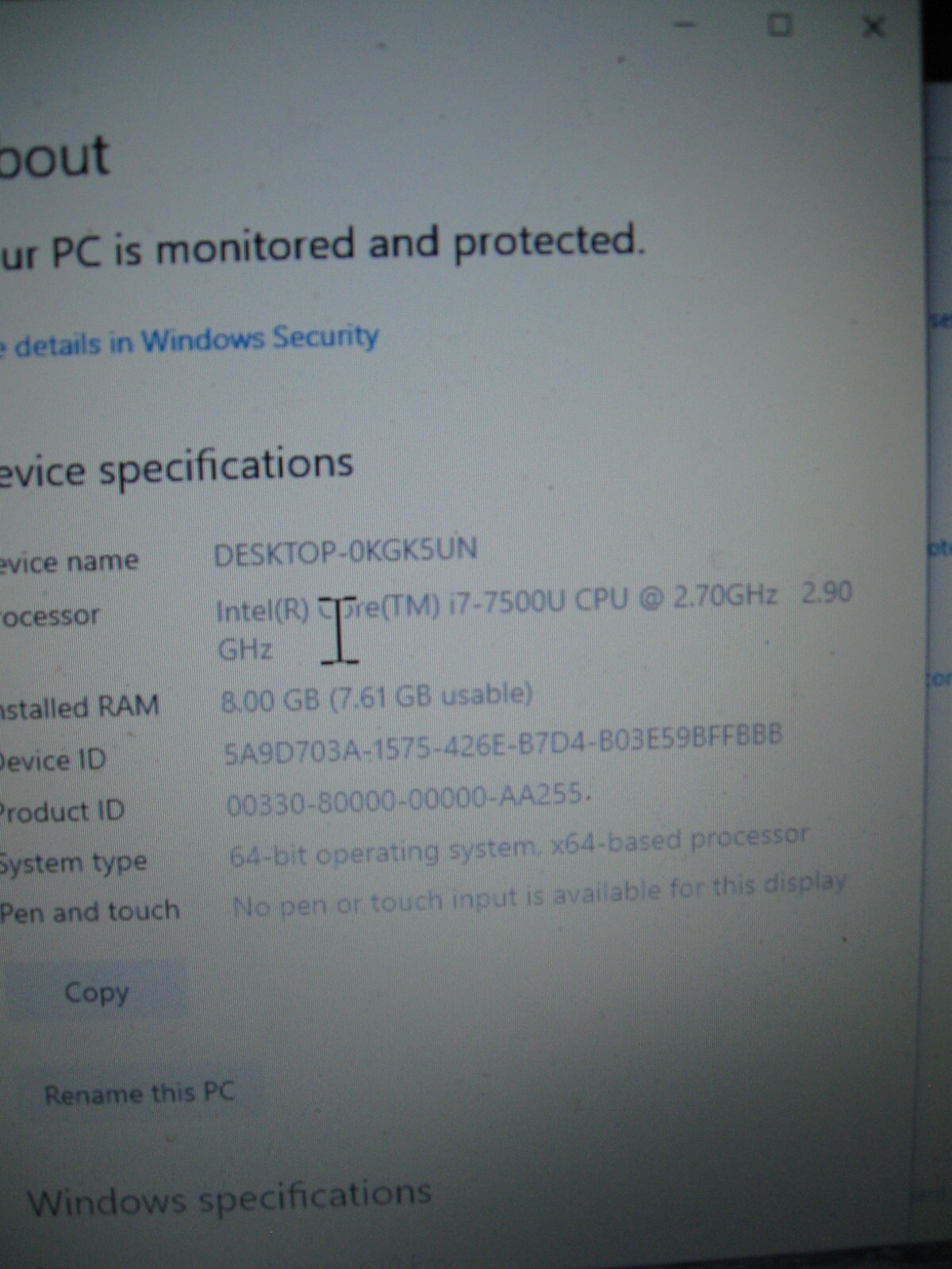 Dell Latitude 3580 15.6" Intel i7 7TH GEN 8GB RAM 256GB SSD Win 10PRO gallery