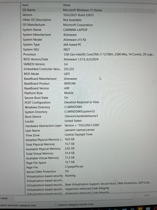 alienware x15 r2 gaming laptop gallery
