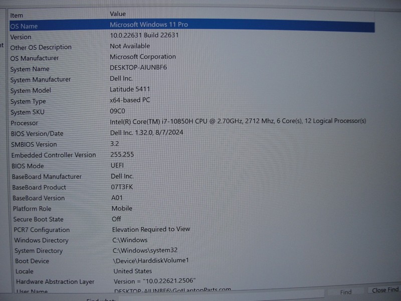 Dell Latitude 5411 14"FHD TOUCH i7-10850H 2.7GHz 16GB 512GB SSD NVIDIA MX250 2GB gallery