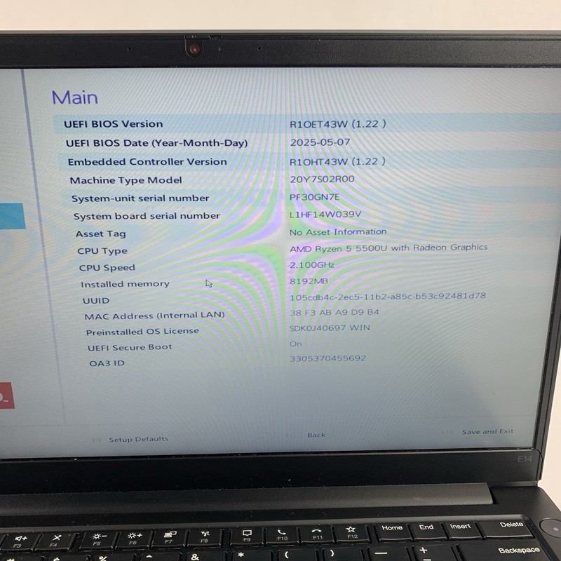 Lenovo ThinkPad E14 Gen 3 14" Ryzen 5 5500U 2.1 Ghz 8 GB Ram No OS/HDD/AC Bezel gallery