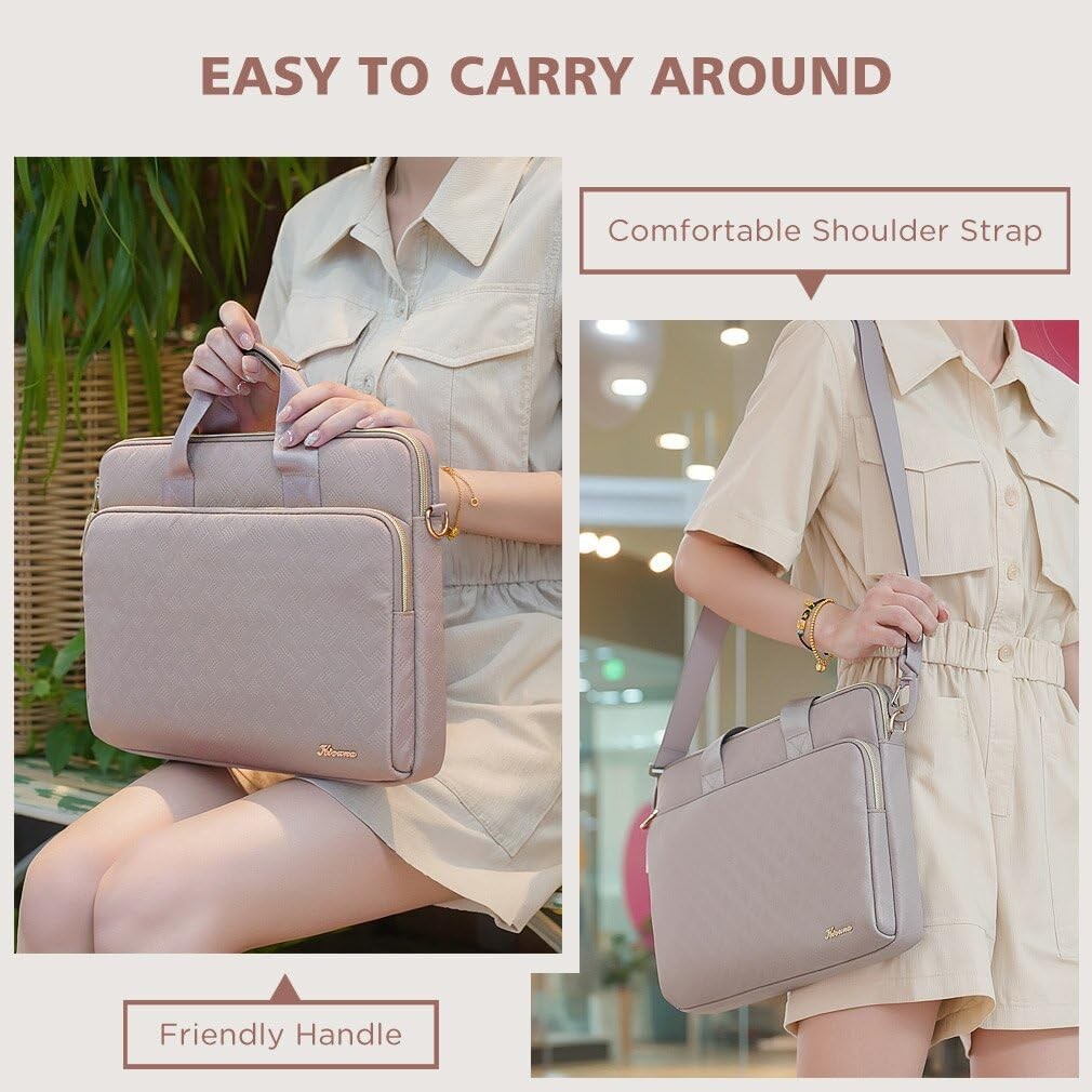 Khaki Laptop Sleeve Case 15.6 Inch Shoulder Bag for 16" MacBook Pro M4/Lenovo gallery
