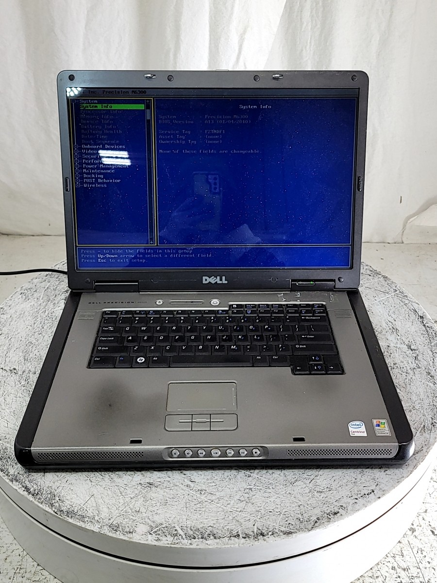DELL PRECISION M6300 PC Laptop INTEL CORE2 DUO T7700 4GB 160GB SEE NOTES gallery