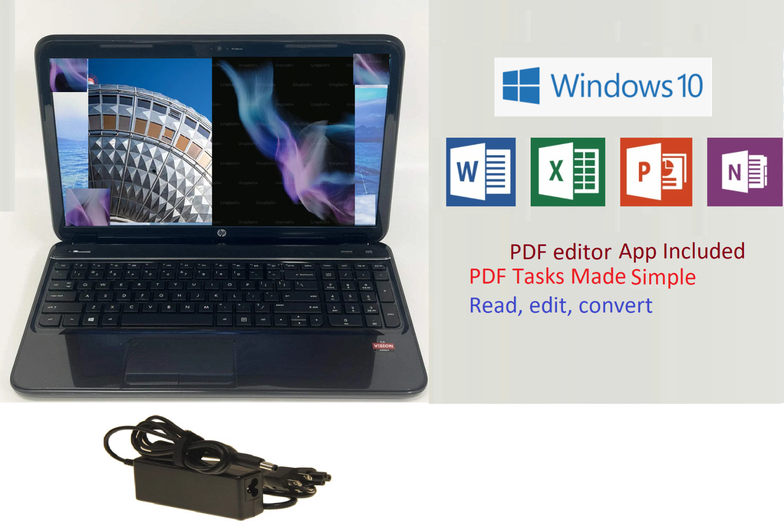 HP Laptop Windows 10 Activated Ready to Use Wi-fi works well, word, Excel gallery
