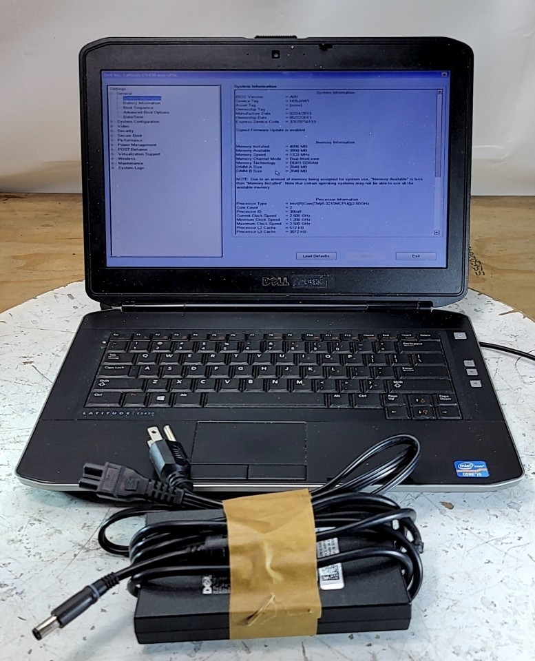 DELL LATITUDE E5430 NON-VPRO Laptop Intel Core I5-3210M 4GB 320GB SEE NOTES gallery