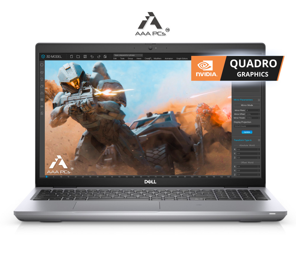 Dell Precision 15.6" NVIDIA Gaming Laptop Intel Core i5 32GB RAM 512GB SSD W11P