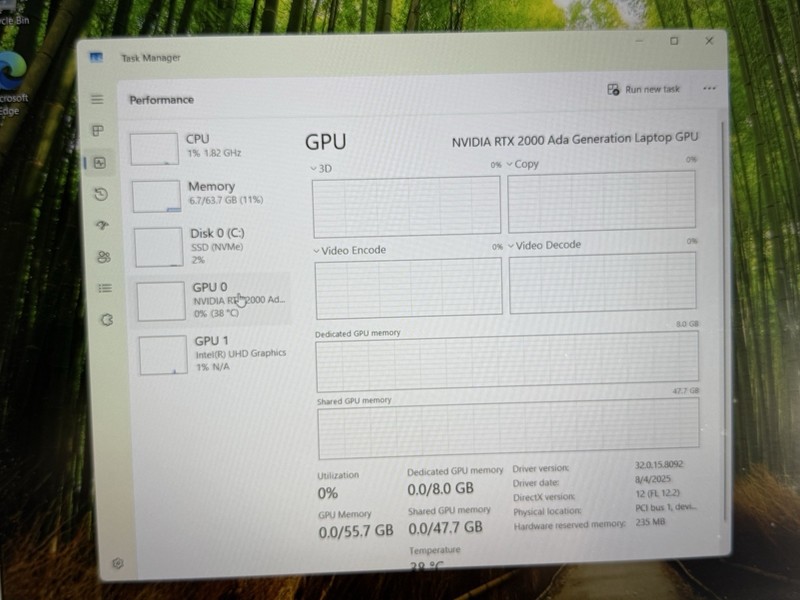 Dell Precision 7680 16" i7-13850HX 64GB Ram 1TB SSD RTX 2000 Ada gallery