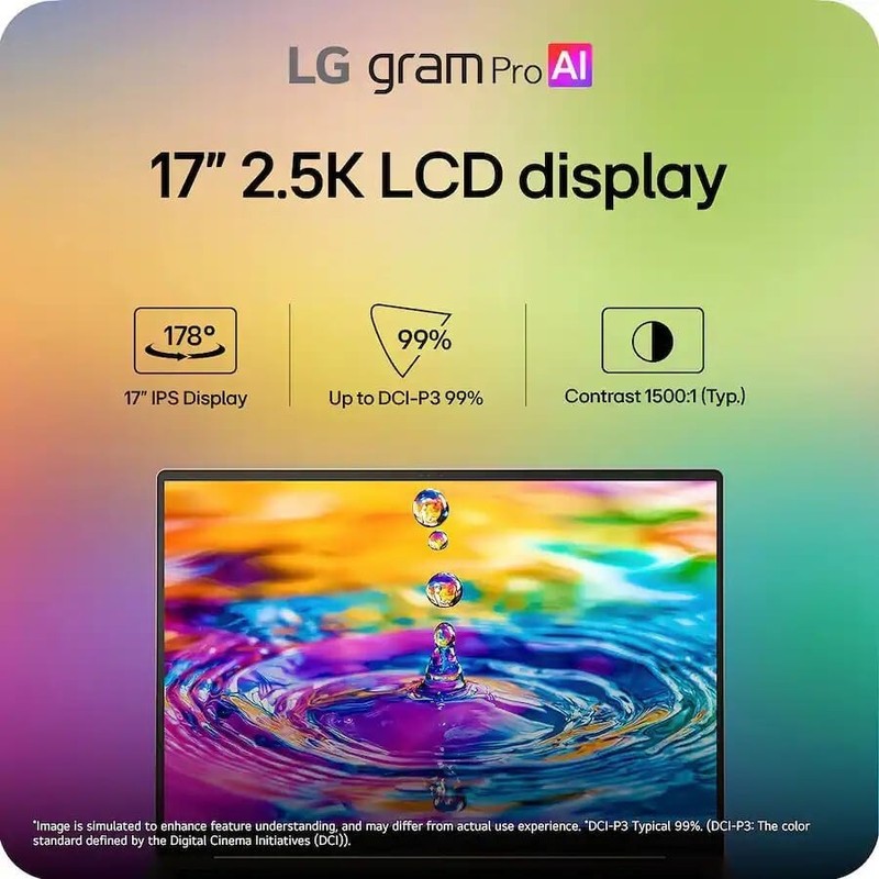 2026 LG gram Max 17" Laptop IPS Touchscreen Intel Ultra 7 355 32GB RAM 1TB SSD gallery