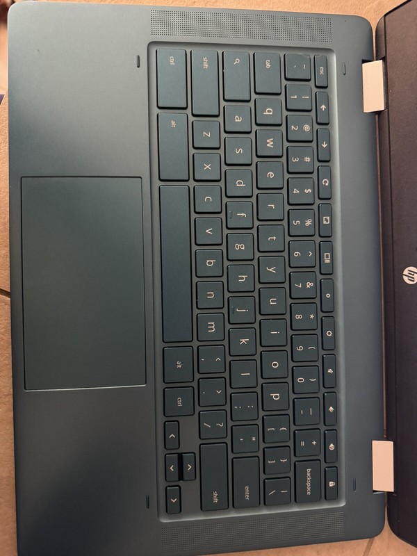 HP 14” Touch Chromebook, Intel Celeron N4120, 4GB RAM, 64 Gb, Forest Teal Chrome gallery