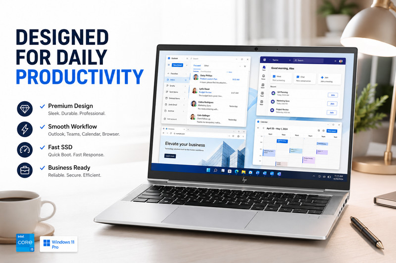 HP EliteBook 840 G8 14"FHD i5‑1145G7 16GB 512GB SSD FP Win11 Premium Business gallery