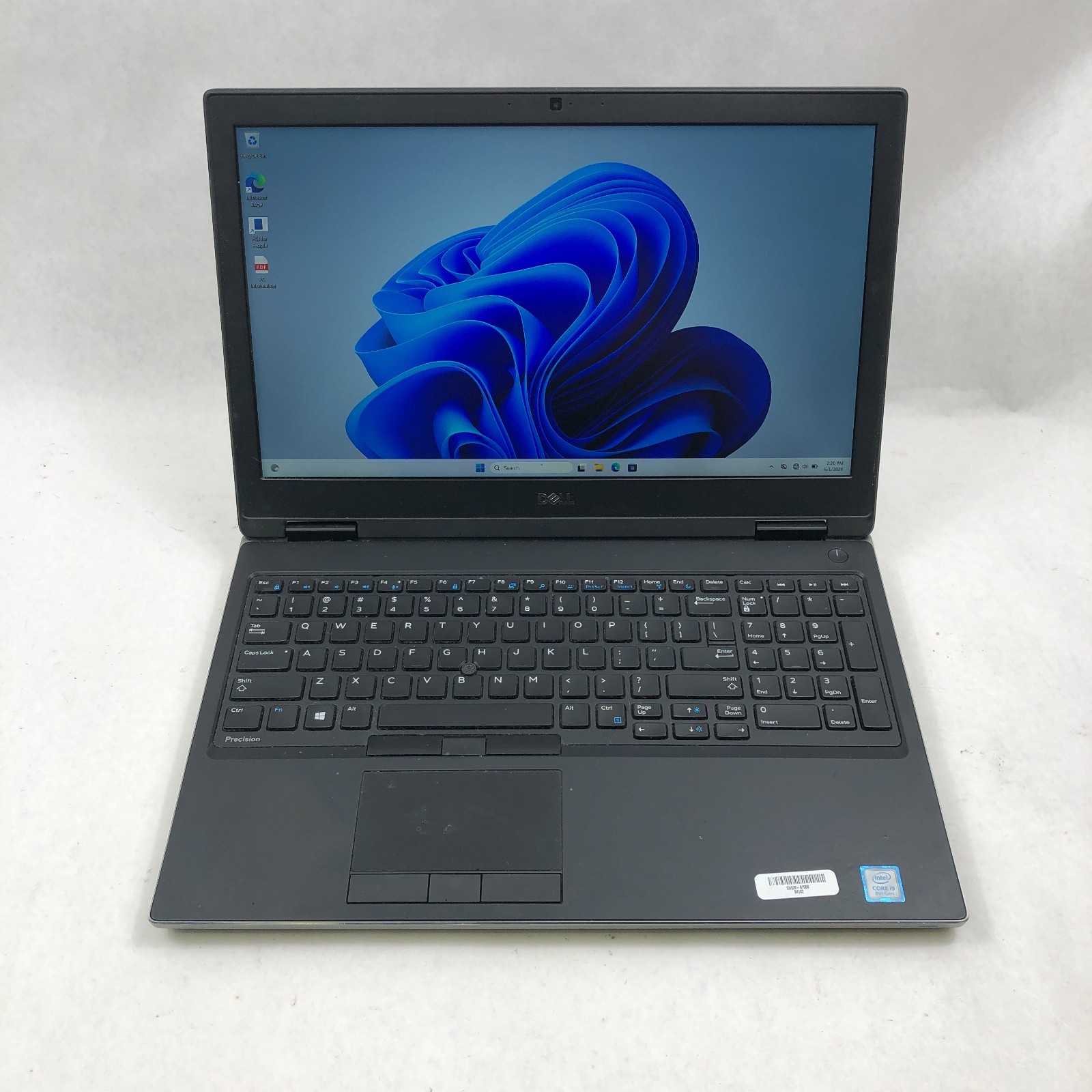 DELL PRECISION 7530 15.6" i9-8950HK 32GB 512GB QUADRO P3200 Win 11 PRO No CoA gallery