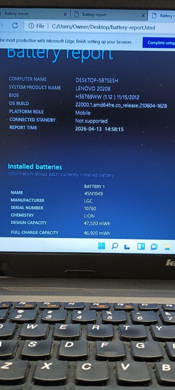 Lenovo B590 w/charger.i3-2328M.8GB.160GB HDD.15.6".Optical.W11.Nice gallery
