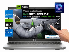 Dell Precision 3561 Touch FHD Intel i7-11850H 32GB RAM 512GB NVIDIA T600 Win 11P